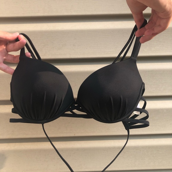 Black push up swim top - Picture 1 of 7